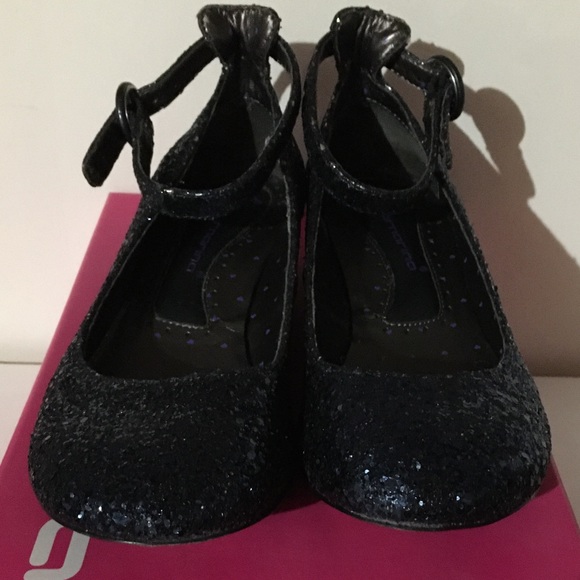 Fornarina Navy Glitter kitten Heel Ballet Flats - Picture 9 of 9